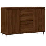 Credenza Rovere Marrone 104x35x70 cm in Legno Multistrato