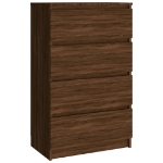 Credenza Rovere Marrone 60x35x98,5 cm in Legno Multistrato