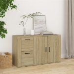 Credenza Rovere Sonoma 100x33x59,5 cm in Legno Multistrato