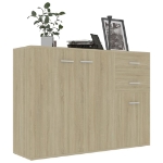 Credenza Rovere Sonoma 105x30x75 cm in Legno Multistrato