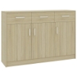 Credenza Rovere Sonoma 110x30x75 cm in Legno Multistrato
