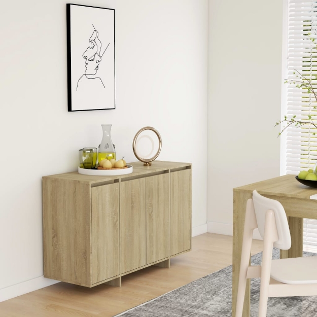 Credenza Rovere Sonoma 120x41x75 cm in Truciolato