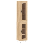 Credenza Rovere Sonoma 34,5x34x180 cm in Legno Multistrato