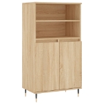 Credenza Rovere Sonoma 60x36x110 cm in Legno Multistrato