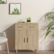 Credenza Rovere Sonoma 69,5x34x89 cm in Legno Multistrato
