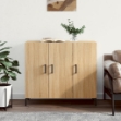 Credenza Rovere Sonoma 90x34x80 cm in Legno Multistrato