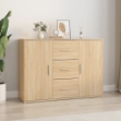 Credenza Rovere Sonoma 91x29,5x65 cm in Legno Multistrato