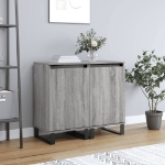 Credenze 2 pz Grigio Sonoma 40x35x70 cm in Legno Multistrato
