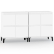 Credenze 2pz Bianche 60x35x70 cm in Legno Multistrato