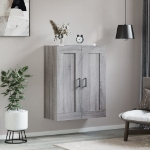 Mobile a Parete Grigio Sonoma 69,5x34x90 cm Legno Multistrato