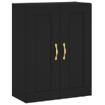 Mobile a Parete Nero 69,5x34,90 cm in Legno Multistrato