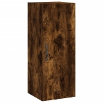 Mobile a Parete Rovere Fumo 34,5x34x90 cm in Legno Multistrato