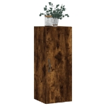 Mobile a Parete Rovere Fumo 34,5x34x90 cm in Legno Multistrato