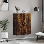 Mobile a Parete Rovere Fumo 69,5x34x90 cm in Legno Multistrato