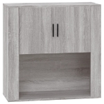 Mobile Pensile Grigio Sonoma 80x33x80 cm in Legno Multistrato