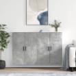 Mobili a Parete 2 pz Grigio Cemento 69,5x34x90 cm