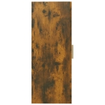 Armadietto Pensile a Parete Rovere Fumo 69,5x34x90 cm