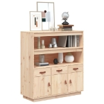 Credenza 100x40x108,5 cm in Legno Massello di Pino