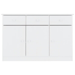 Credenza ALTA Bianca 112x35x73 cm in Legno Massello di Pino