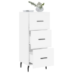 Credenza Bianca 34,5x34x90 cm in Legno Multistrato