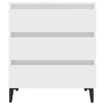 Credenza Bianca 60x35x69 cm in Legno Multistrato