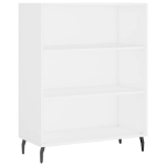 Credenza Bianca 69,5x32,5x180 cm Legno Multistrato