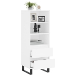 Credenza Bianco 40x36x110 cm in Legno Multistrato