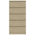 Credenza Cassetti Rovere Sonoma 60x35x121 cm Legno Multistrato