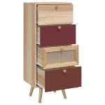 Credenza con Cassetti 40x30x95 cm in Legno Multistrato