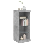 Credenza con Luci LED Grigio Cemento 41x37x100 cm