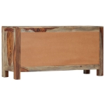 Credenza Grigia 100x30x50 cm in Legno Massello di Sheesham