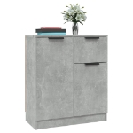 Credenza Grigio Cemento 60x30x70 cm in Legno Multistrato