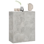 Credenza Grigio Cemento 60x30x75 cm in Legno Multistrato