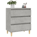 Credenza Grigio Cemento 60x35x70 cm in Legno Multistrato