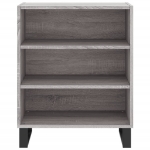 Credenza Grigio Sonoma 57x35x70 cm in Legno Multistrato