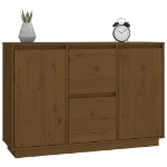 Credenza Marrone Miele 111x34x75 cm in Legno Massello di Pino