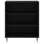 Credenza Nera 57x35x70 cm in Legno Multistrato