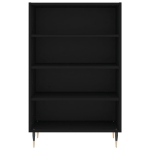 Credenza Nera 57x35x90 cm in Legno Multistrato