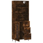 Credenza Rovere Fumo  69,5x34x180 cm in Legno Multistrato