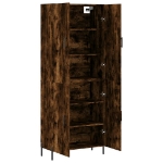 Credenza Rovere Fumo  69,5x34x180 cm in Legno Multistrato