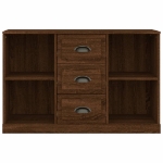 Credenza Rovere Marrone 104,5x35,5x67,5 cm in Legno Multistrato