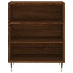 Credenza Rovere Marrone 57x35x70 cm in Legno Multistrato