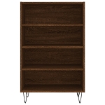 Credenza Rovere Marrone 57x35x90 cm in Legno Multistrato