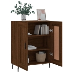 Credenza Rovere Marrone 69,5x34x90 cm in Legno Multistrato