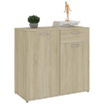 Credenza Rovere Sonoma 80x36x75 cm in Legno Multistrato