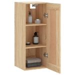 Mobile a Parete Rovere Sonoma 34,5x34x90 cm Legno Multistrato