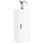 Mobile Parete Bianco Lucido 34,5x34x90 cm in Legno Multistrato