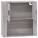 Mobile Pensile Grigio Sonoma 80x33x80 cm in Legno Multistrato