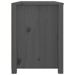 Armadietto Grigio 100x40x54 cm in Legno Massello di Pino