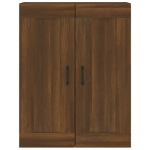 Armadietto Pensile a Parete Rovere Marrone 69,5x32,5x90 cm